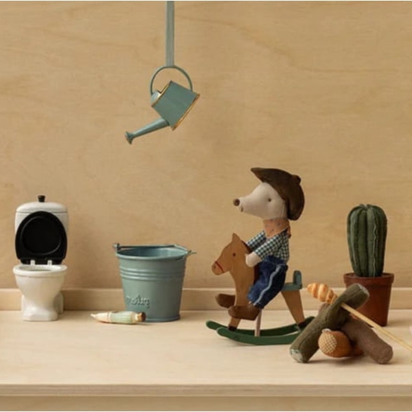 MYSZKA KOWBOJ młodszy brat na koniku bujanym akcesoria dla myszek MAILEG 3+