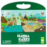 DINOZAURY przenośna układanka magnetyczna Tiger Tribe 3+