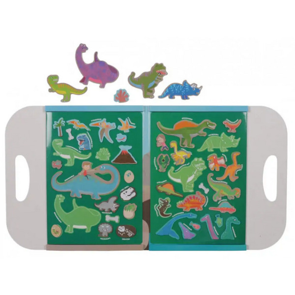 DINOZAURY przenośna układanka magnetyczna Tiger Tribe 3+