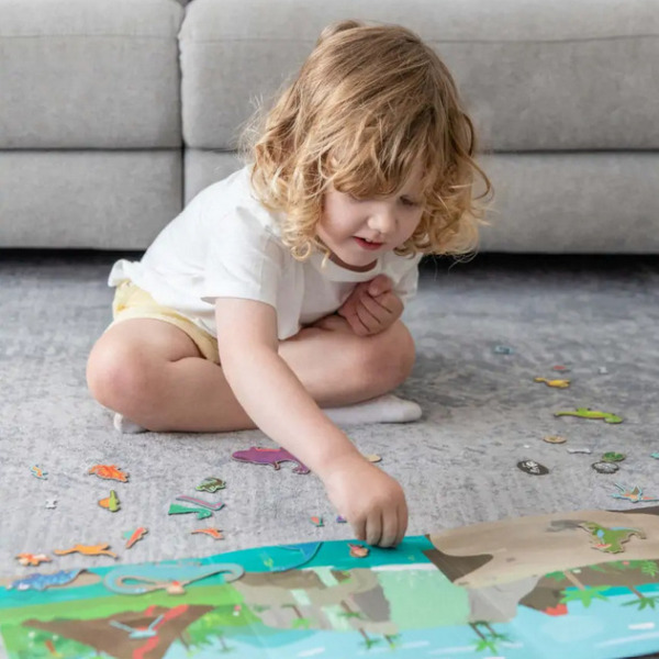 DINOZAURY przenośna układanka magnetyczna Tiger Tribe 3+