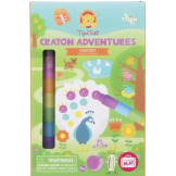 OGRÓD zestaw kolorowanek z kredkami zestaw kreatywny Tiger Tribe 3+