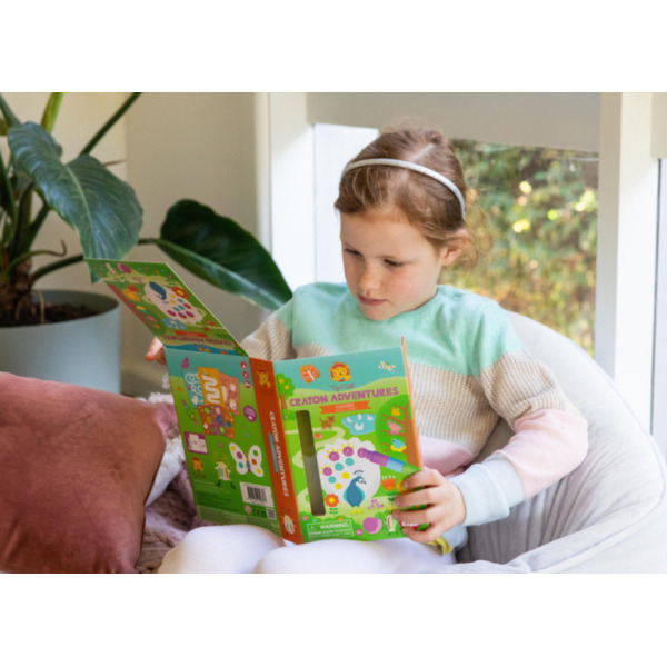 OGRÓD zestaw kolorowanek z kredkami zestaw kreatywny Tiger Tribe 3+