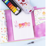 AKWARELE zestaw kolorowanek z farbkami akwarelowymi zestaw kreatywny Tiger Tribe 8+