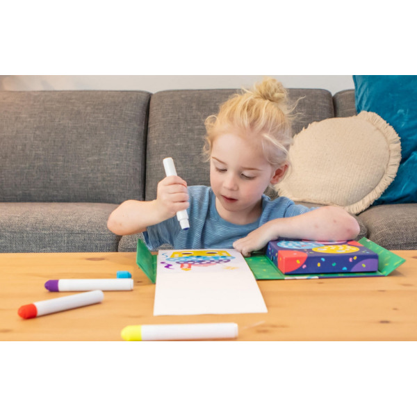 IMPREZA kolorowanki z markerami kropkowymi zestaw kreatywny Tiger Tribe 3+