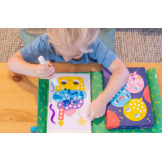 IMPREZA kolorowanki z markerami kropkowymi zestaw kreatywny Tiger Tribe 3+