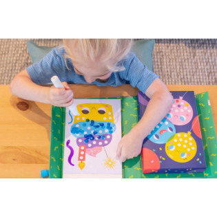 IMPREZA kolorowanki z markerami kropkowymi zestaw kreatywny Tiger Tribe 3+