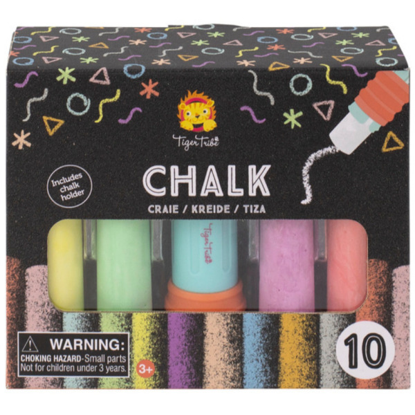 KOLOROWA KREDA CHODNIKOWA zestaw kreatywny Tiger Tribe 3+