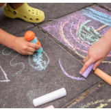 KOLOROWA KREDA CHODNIKOWA zestaw kreatywny Tiger Tribe 3+