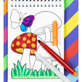 PRZYJACIELE Z OGRODU kolorowanki z pisakiem zmieniającym kolor zestaw kreatywny Tiger Tribe 5+