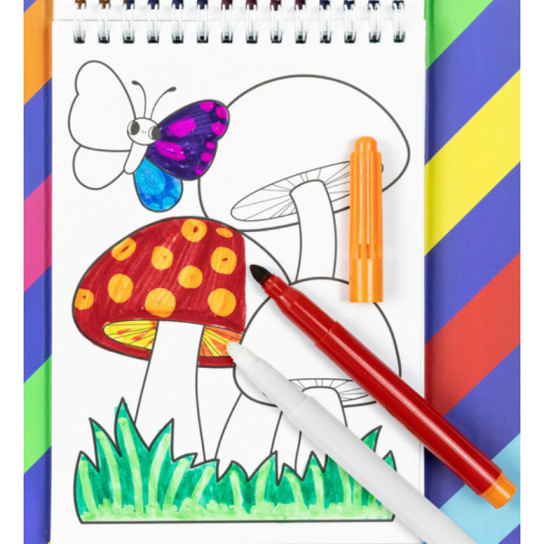 PRZYJACIELE Z OGRODU kolorowanki z pisakiem zmieniającym kolor zestaw kreatywny Tiger Tribe 5+