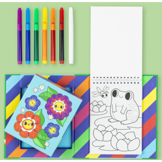 PRZYJACIELE Z OGRODU kolorowanki z pisakiem zmieniającym kolor zestaw kreatywny Tiger Tribe 5+