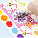 KWIATY I MOTYLE kolorowanka akwarelowa w przenośnej teczce Tiger Tribe 4+