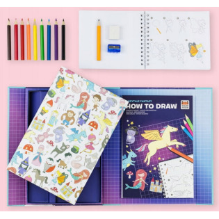 BAŚNIOWA FANTAZJA zestaw do nauki rysowania Tiger Tribe 5+