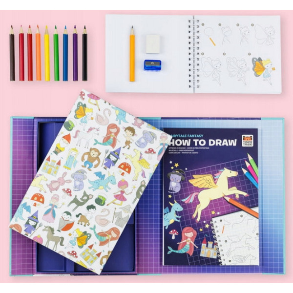 BAŚNIOWA FANTAZJA zestaw do nauki rysowania Tiger Tribe 5+