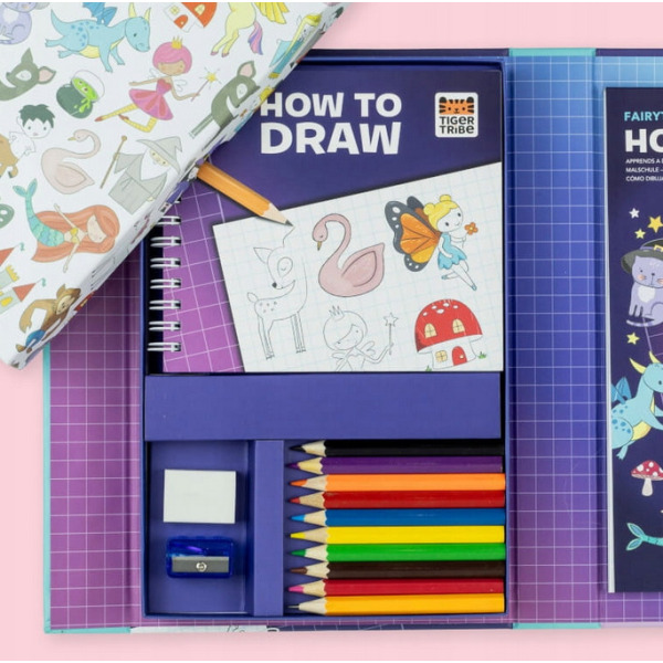 BAŚNIOWA FANTAZJA zestaw do nauki rysowania Tiger Tribe 5+
