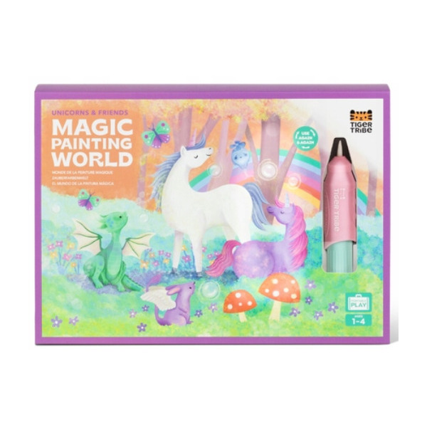 JEDNOROŻCE kolorowanka wodna zestaw z pisakiem do napełnienia wodą Tiger Tribe 1+