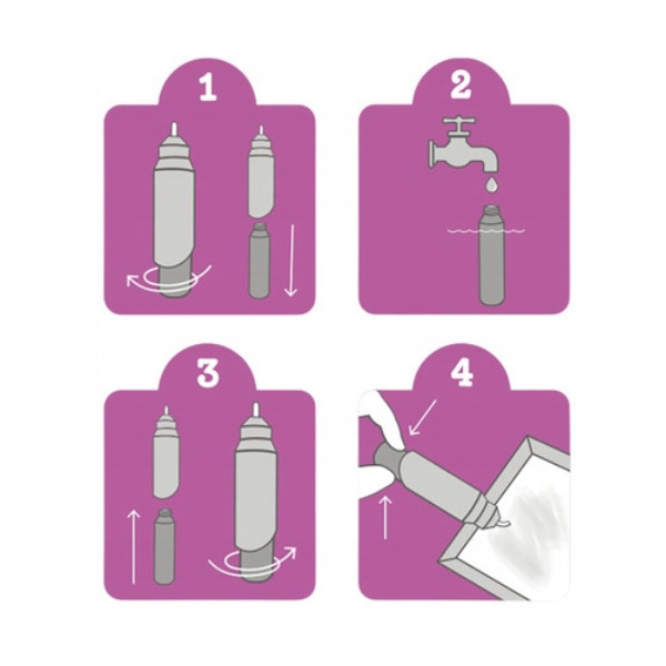 JEDNOROŻCE kolorowanka wodna zestaw z pisakiem do napełnienia wodą Tiger Tribe 1+