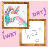 JEDNOROŻCE kolorowanka wodna zestaw z pisakiem do napełnienia wodą Tiger Tribe 1+