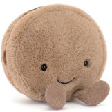 WESOŁY MAKARONIK CZEKOLADOWY brązowa przytulanka Mona Amuseables 12 cm Jellycat 0+