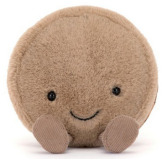 WESOŁY MAKARONIK CZEKOLADOWY brązowa przytulanka Mona Amuseables 12 cm Jellycat 0+