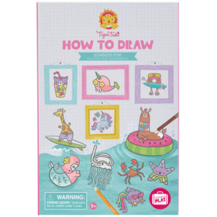 LETNIA ZABAWA zestaw do nauki rysowania Tiger Tribe 5+