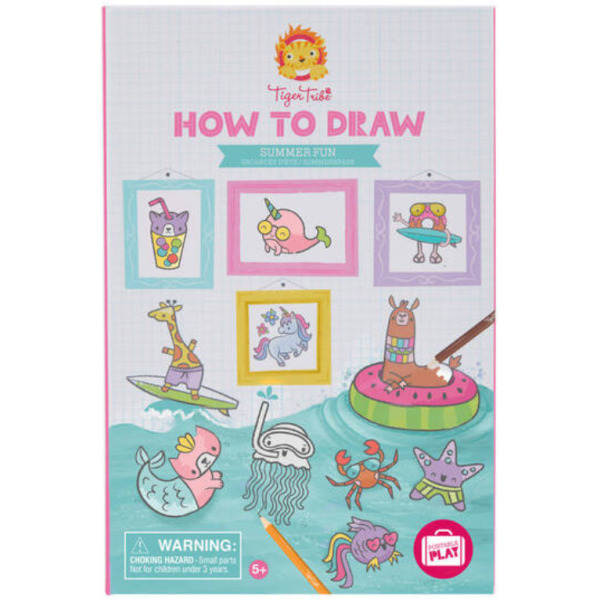 LETNIA ZABAWA zestaw do nauki rysowania Tiger Tribe 5+