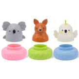 AUSTRALIJSKIE ZWIERZĄTKA kąpielowi przyjaciele zestaw 3 szt. zabawka do kąpieli Tiger Tribe 1+