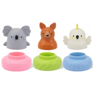 AUSTRALIJSKIE ZWIERZĄTKA kąpielowi przyjaciele zestaw 3 szt. zabawka do kąpieli Tiger Tribe 1+