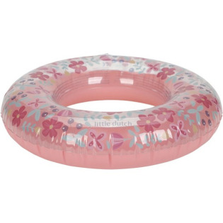 RÓŻOWE KOŁO do pływania Pink Flowers Little Dutch 50cm