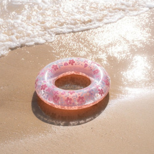 RÓŻOWE KOŁO do pływania Pink Flowers Little Dutch 50cm