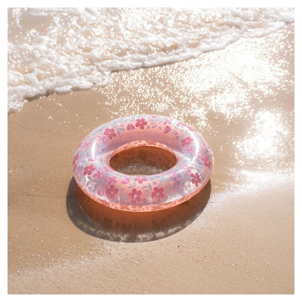 RÓŻOWE KOŁO do pływania Pink Flowers Little Dutch 50cm