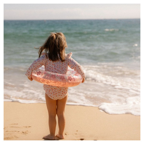 RÓŻOWE KOŁO do pływania Pink Flowers Little Dutch 50cm