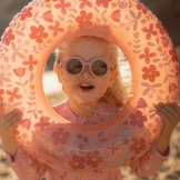 RÓŻOWE KOŁO do pływania Pink Flowers Little Dutch 50cm