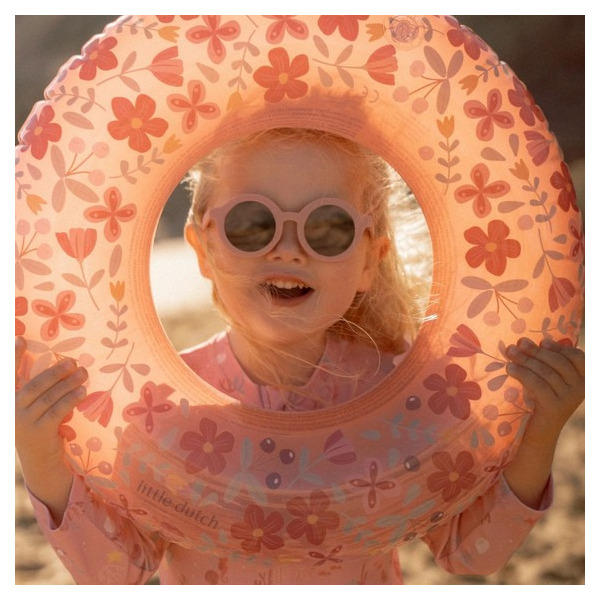 RÓŻOWE KOŁO do pływania Pink Flowers Little Dutch 50cm