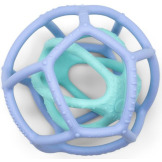 SENSORYCZNE PIŁKI dwuelementowy silikonowy gryzak Blue & Mint Jellystone 0+