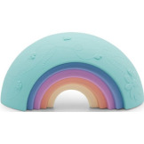 TĘCZA SENSORYCZNA silikonowa układanka Over the rainbow Pastel 5 el. Jellystone 9m+