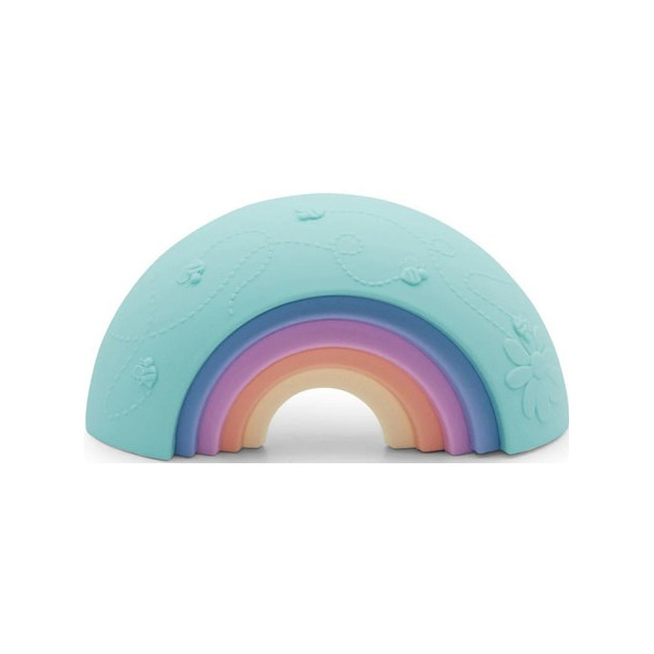 TĘCZA SENSORYCZNA silikonowa układanka Over the rainbow Pastel 5 el. Jellystone 9m+