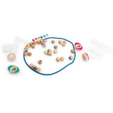 GĄSIENICA drewniana gra sensoryczna zręcznościowa nawlekanka BS Toys 6+
