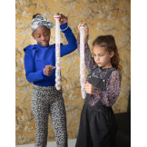 GĄSIENICA drewniana gra sensoryczna zręcznościowa nawlekanka BS Toys 6+