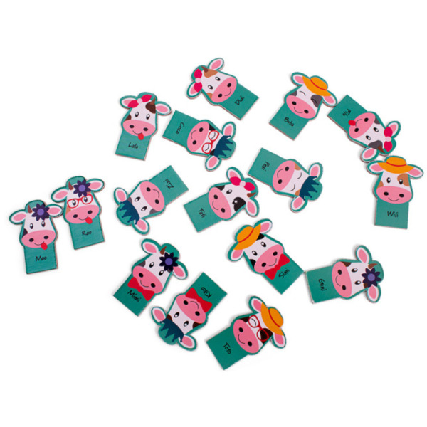 ZGADNIJ, KTÓRA KRÓWKA drewniana gra logiczna BS Toys 6+