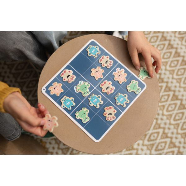 POTWORKI sudoku drewniana gra logiczna BS Toys 6+