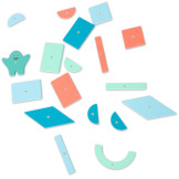 PRZYBIJANKA drewniana układanka z kartami pracy BS Toys 4+