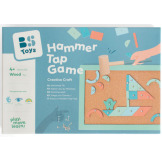 PRZYBIJANKA drewniana układanka z kartami pracy BS Toys 4+