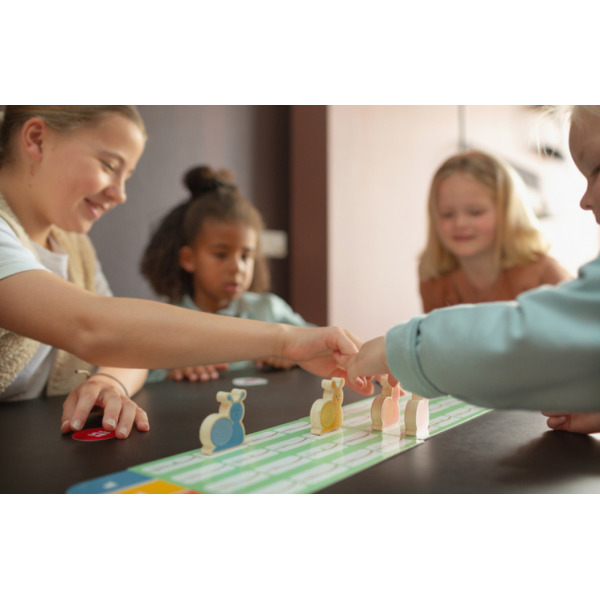 WYŚCIG ŚLIMAKÓW drewniana gra planszowa BS Toys 4+