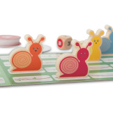 WYŚCIG ŚLIMAKÓW drewniana gra planszowa BS Toys 4+