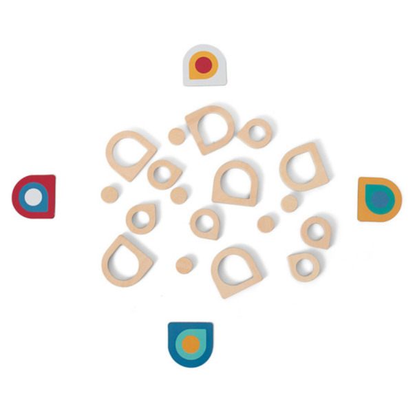 DOPASUJ WZÓR drewniana gra pamięciowa BS Toys 5+