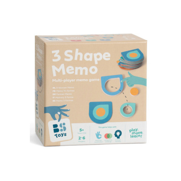 DOPASUJ WZÓR drewniana gra pamięciowa BS Toys 5+