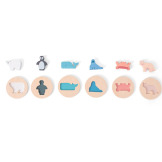 DOPASUJ KSZTAŁT drewniana układanka z figurkami BS Toys 18m+