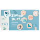 DOPASUJ KSZTAŁT drewniana układanka z figurkami BS Toys 18m+