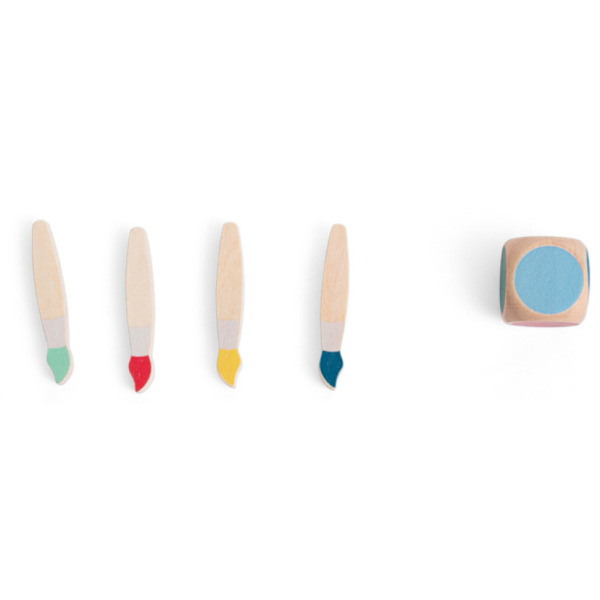 KOLOROWE PĘDZLE drewniana gra pamięciowa BS Toys 4+